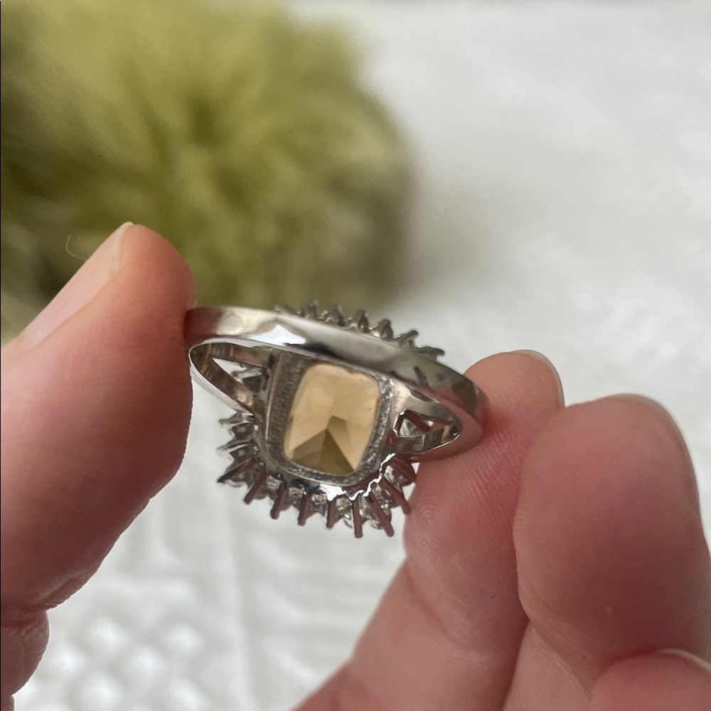 Sterling Silver large cocktail Women's Ring - Picture 9 of 17